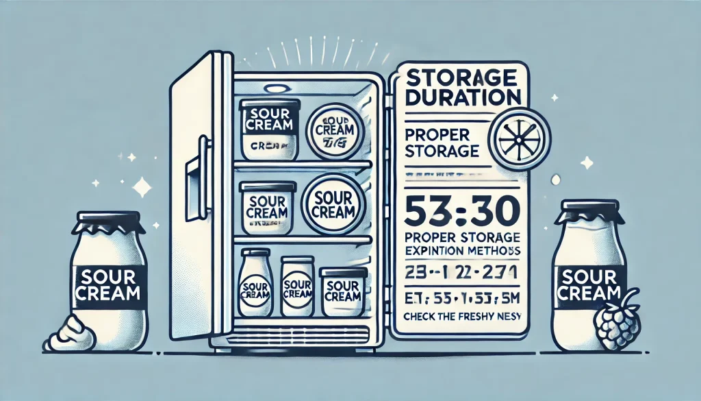 サワークリームの保存期間と注意点