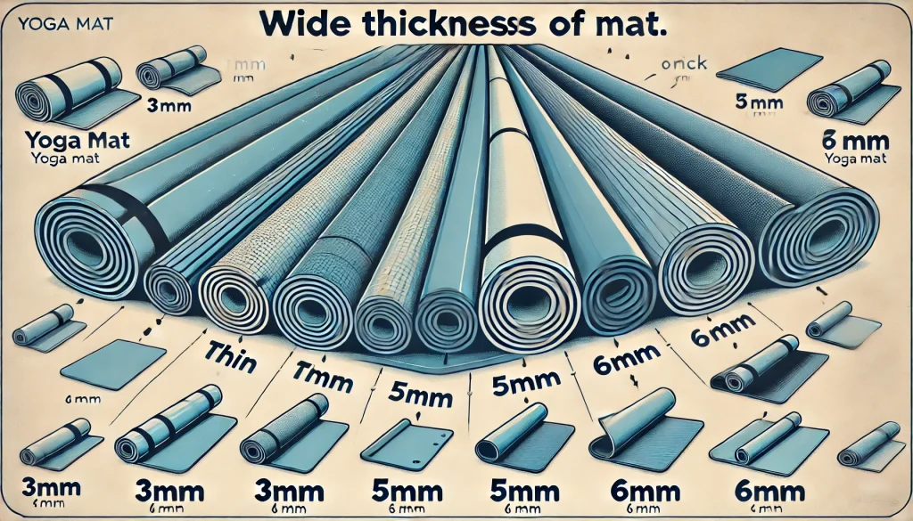 ヨガマットの厚さ選び

